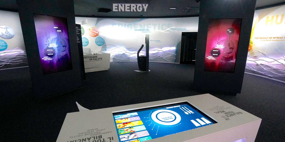 Interactive exhibits in Nestlé museum